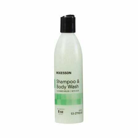 MCKESSON Shampoo and Body Wash, Cucumber Melon Scent, 8 oz. Squeeze Bottle, 48PK 53-27903-8